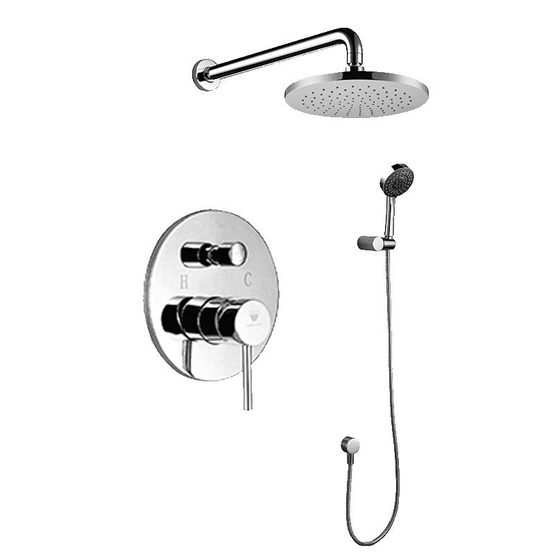 Lyon Wall Mount Bathroom Rain Shower Set